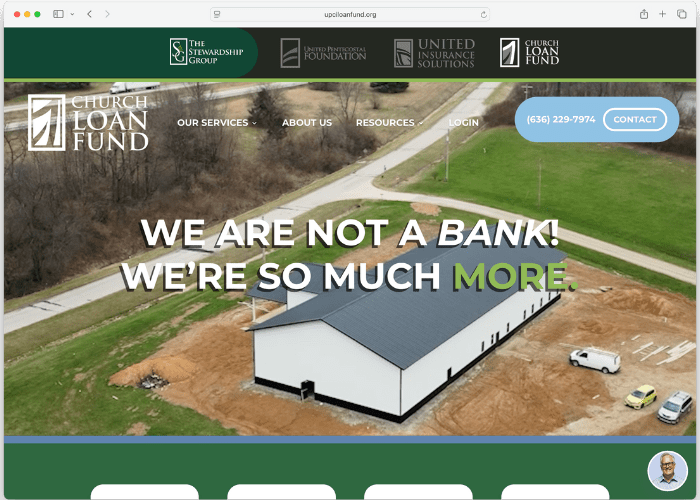 UPCI Loan Fund Website Design Project